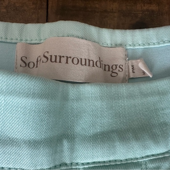 Soft Surroundings Mint Green Pull-On Jean- Size PM - Picture 3 of 5